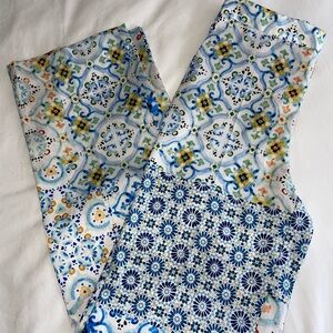 Zara Colorful Patterned Satin Pants